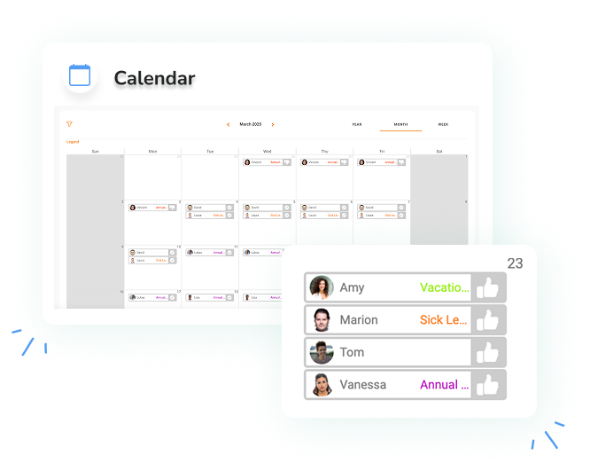 Multi Country Holiday Policy Calendars