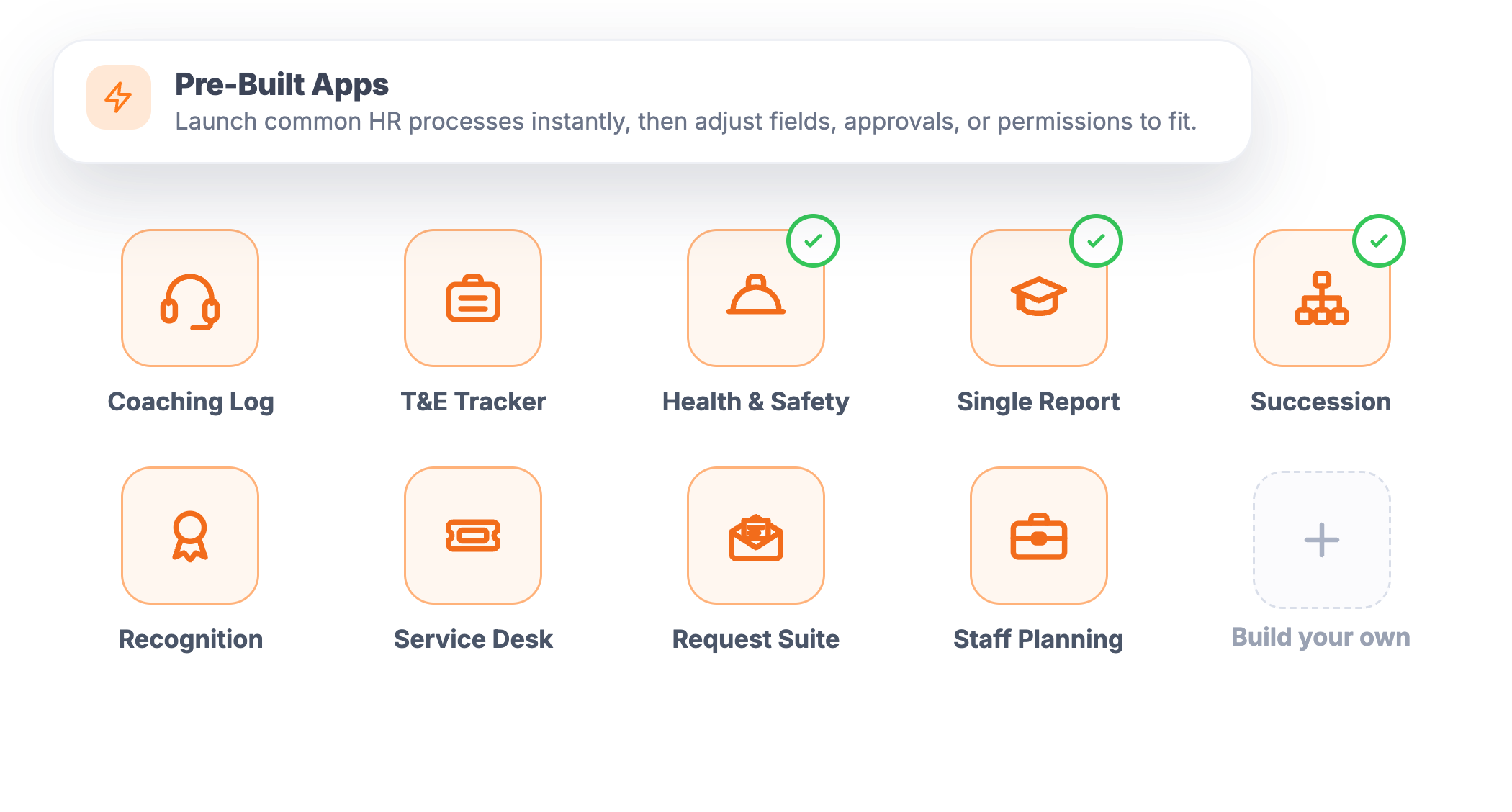 pre built apps