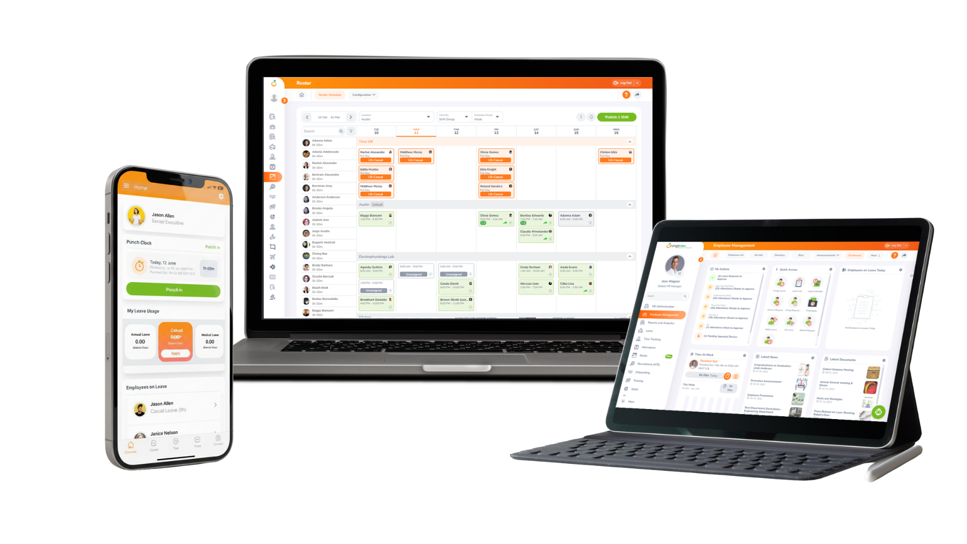 Roster Attendance Landing Page